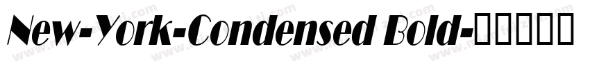 New-York-Condensed Bold字体转换